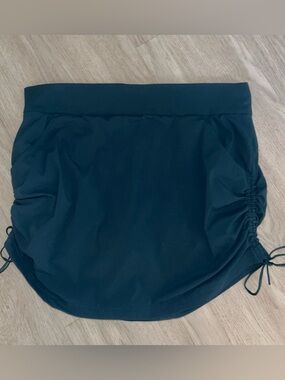 Columbia Teal Activewear Skirt with Side Drawstring Large
